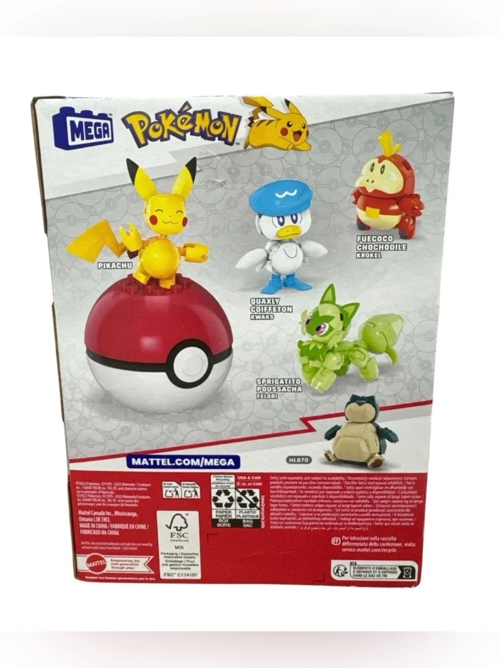 Pokémon Paldea Region Team Toy Set – Red/Yellow/Blue/Green